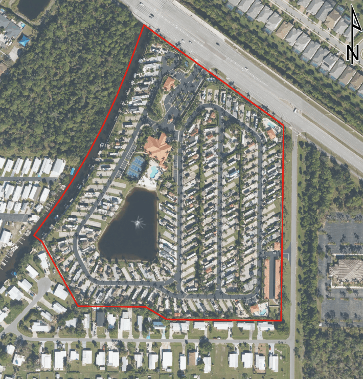 Naples Motorcoach Resort CPUD Aerial Location Map